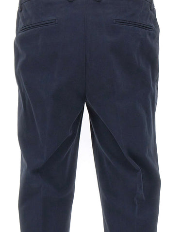 DEVORE Pantaloni in cotone BLUE Uomo 