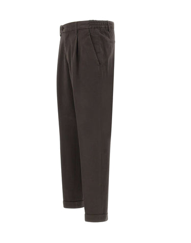 DEVORE Pantaloni in cotone BROWN Uomo 