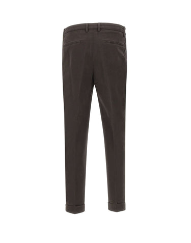 DEVORE Pantaloni in cotone BROWN Uomo 