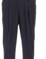 DEVORE Pantaloni in misto lana con pinces BLUE Uomo 