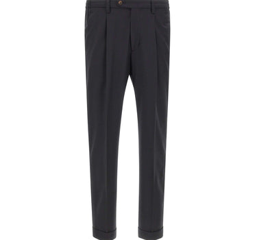 DEVORE Pantalone in misto lana BLACK Uomo 