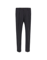 DEVORE Pantalone in misto lana BLACK Uomo 