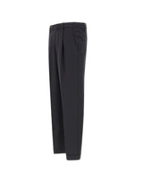 DEVORE Pantalone in misto lana BLACK Uomo 