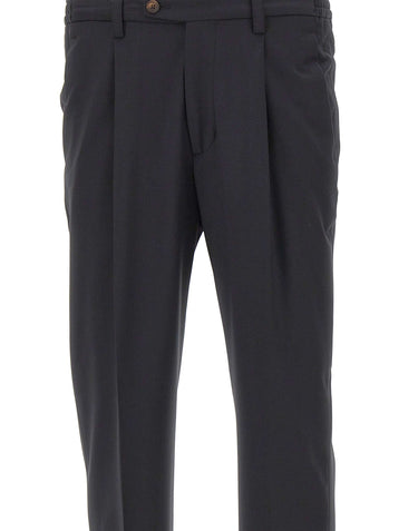 DEVORE Pantalone in misto lana BLACK Uomo 