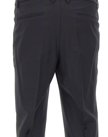 DEVORE Pantalone in misto lana BLACK Uomo 