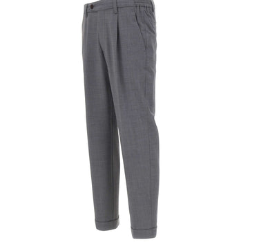 DEVORE Pantalone in misto lana GREY Uomo 