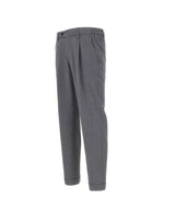 DEVORE Pantalone in misto lana GREY Uomo 