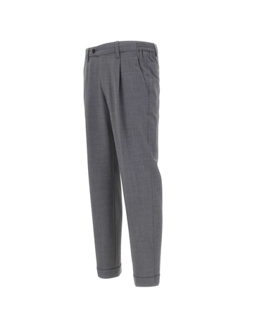 DEVORE Pantalone in misto lana GREY Uomo 