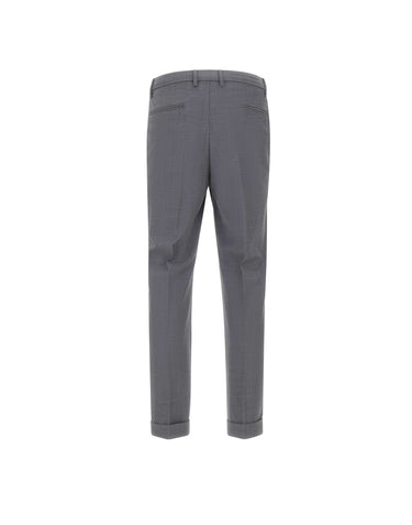 DEVORE Pantalone in misto lana GREY Uomo 