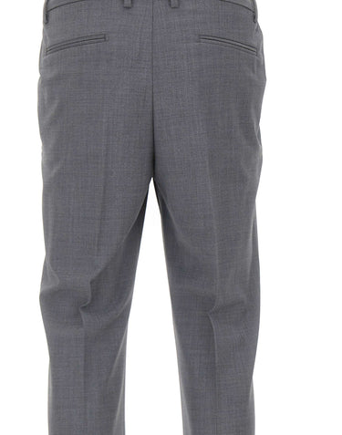 DEVORE Pantalone in misto lana GREY Uomo 