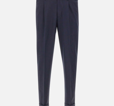 DEVORE Pantalone in misto lana BLUE Uomo 