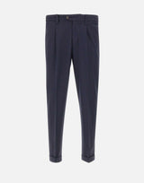DEVORE Pantalone in misto lana BLUE Uomo 