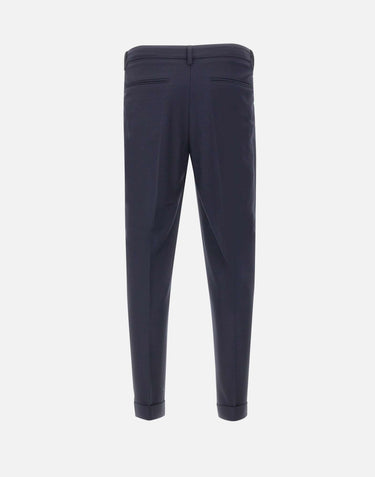 DEVORE Pantalone in misto lana BLUE Uomo 