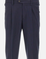 DEVORE Pantalone in misto lana BLUE Uomo 