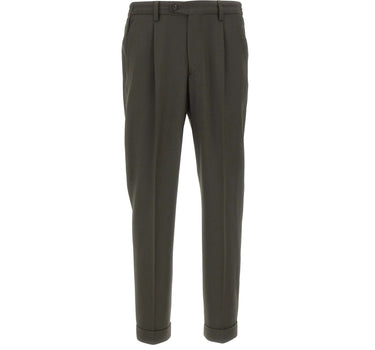 DEVORE Pantalone in misto lana GREEN Uomo 