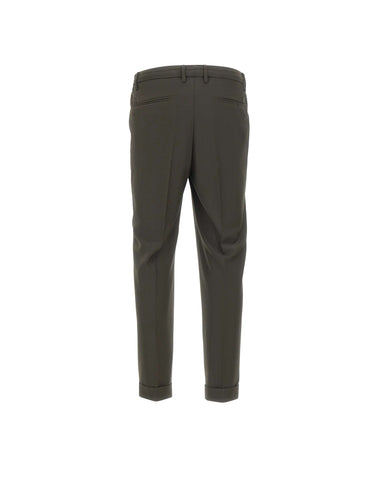 DEVORE Pantalone in misto lana GREEN Uomo 