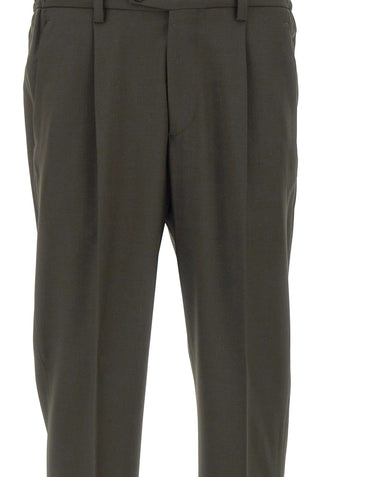 DEVORE Pantalone in misto lana GREEN Uomo 