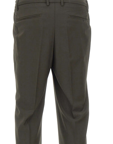 DEVORE Pantalone in misto lana GREEN Uomo 