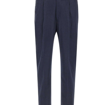 DEVORE Pantaloni in misto lana spazzolata BLUE Uomo 