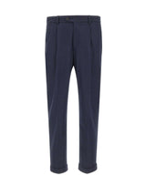 DEVORE Pantaloni in misto lana spazzolata BLUE Uomo 