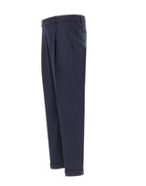 DEVORE Pantaloni in misto lana spazzolata BLUE Uomo 