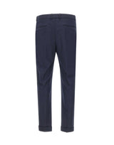 DEVORE Pantaloni in misto lana spazzolata BLUE Uomo 