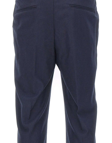 DEVORE Pantaloni in misto lana spazzolata BLUE Uomo 