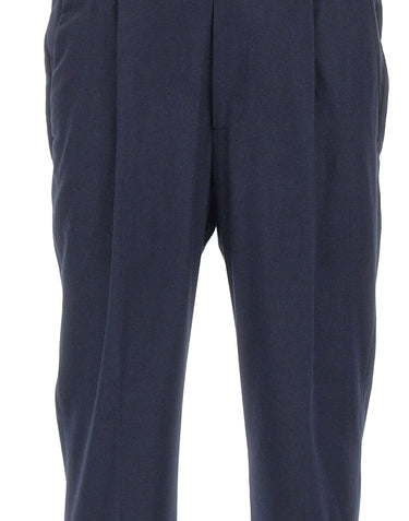 DEVORE Pantaloni in misto lana spazzolata BLUE Uomo 