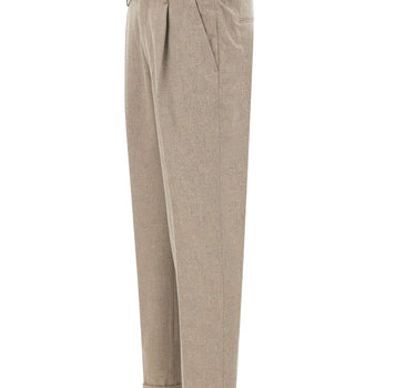 DEVORE Pantaloni in misto lana spazzolata BEIGE Uomo 