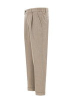DEVORE Pantaloni in misto lana spazzolata BEIGE Uomo 