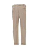 DEVORE Pantaloni in misto lana spazzolata BEIGE Uomo 