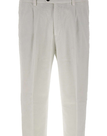 DEVORE Pantalone a costine WHITE Uomo 