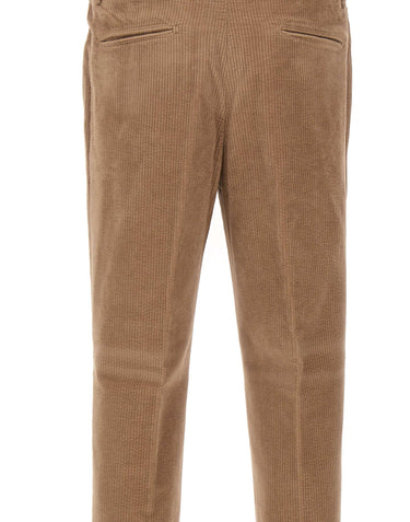 DEVORE Pantalone a costine BEIGE Uomo 