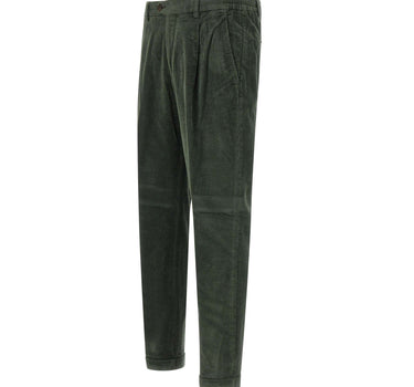 DEVORE Pantalone a costine GREEN Uomo 