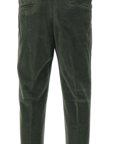 DEVORE Pantalone a costine GREEN Uomo 