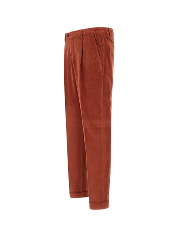 DEVORE Pantalone a costine ORANGE Uomo 