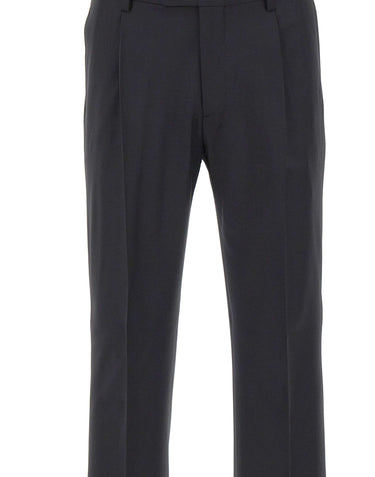 DEVORE Pantaloni in misto lana BLACK Uomo 
