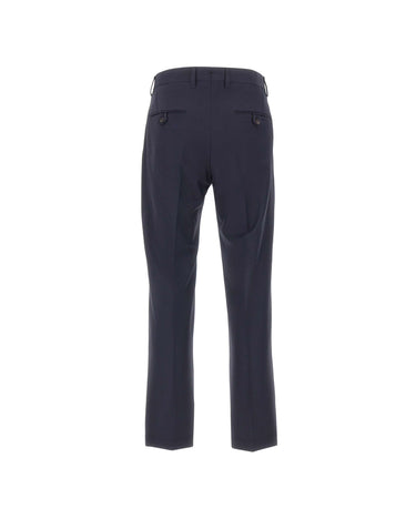 DEVORE Pantaloni in misto lana BLUE Uomo 