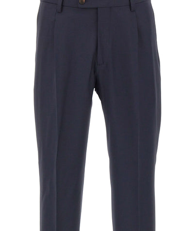 DEVORE Pantaloni in misto lana BLUE Uomo 