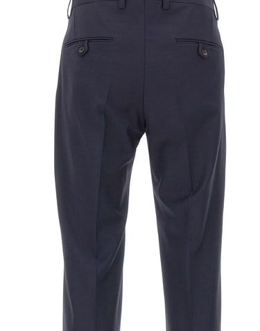 DEVORE Pantaloni in misto lana BLUE Uomo 
