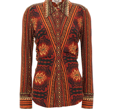 DIANE VON FURSTENBERG Camicia "Lucinda" RED Donna 