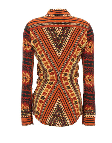 DIANE VON FURSTENBERG Camicia "Lucinda" RED Donna 