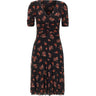DIANE VON FURSTENBERG Abito reversibile "Koren" BLACK Donna 