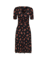 DIANE VON FURSTENBERG Abito reversibile "Koren" BLACK Donna 