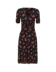 DIANE VON FURSTENBERG Abito reversibile "Koren" BLACK Donna 
