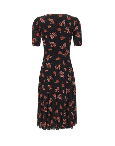 DIANE VON FURSTENBERG Abito reversibile "Koren" BLACK Donna 
