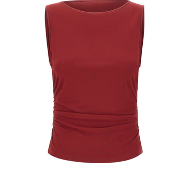 DIANE VON FURSTENBERG Top "Click" RED Donna 