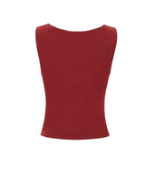 DIANE VON FURSTENBERG Top "Click" RED Donna 