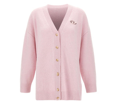 DIESEL Cardigan in lana e alpaca Pink Donna 