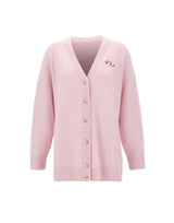 DIESEL Cardigan in lana e alpaca Pink Donna 